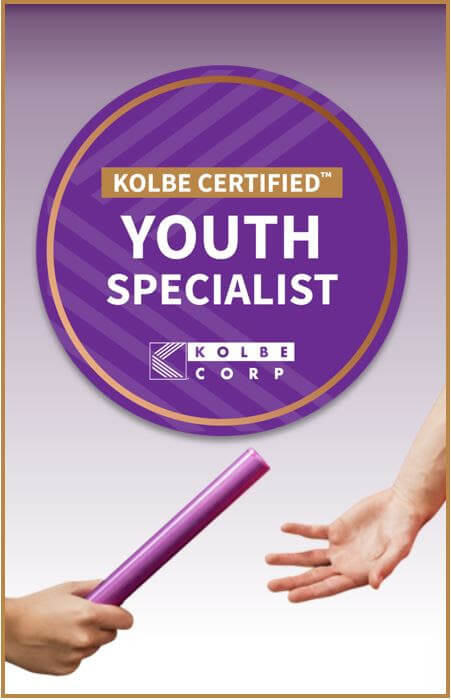 kolbe certified youth specialist badge